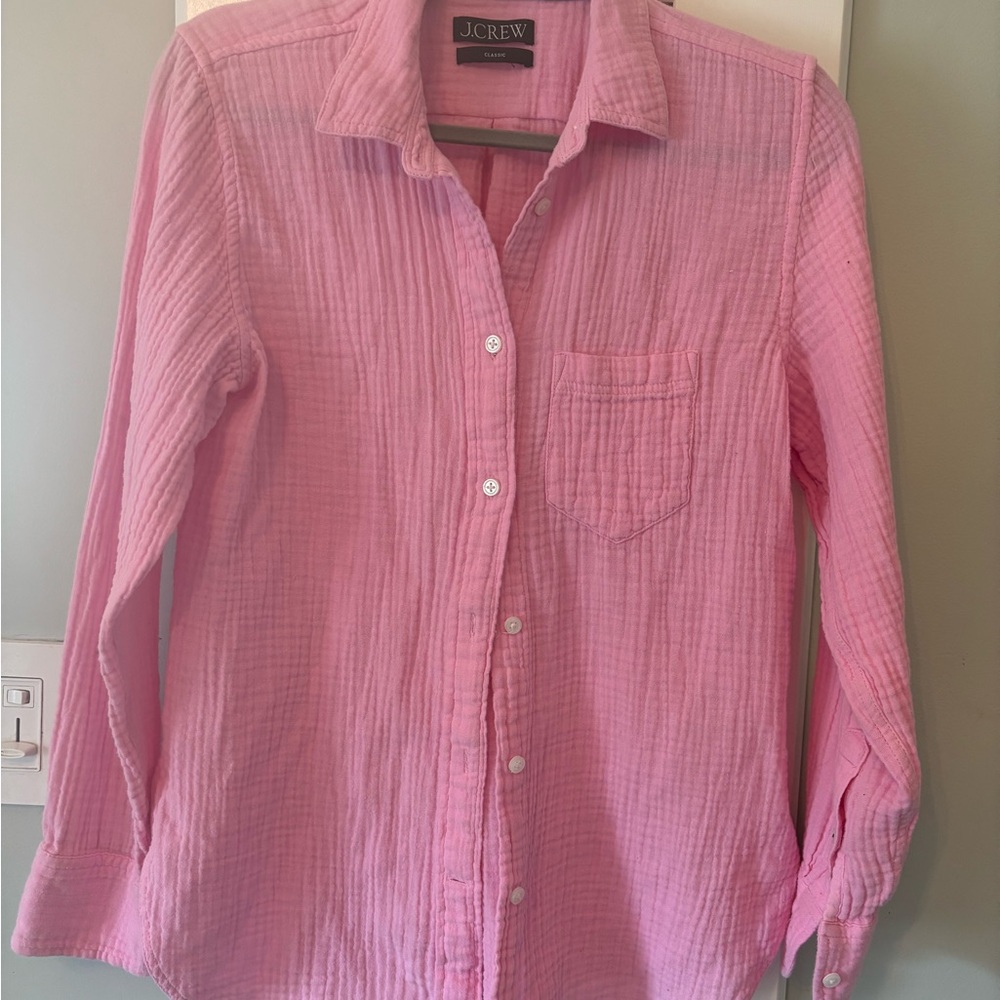 J.Crew Classic Pink Shirt